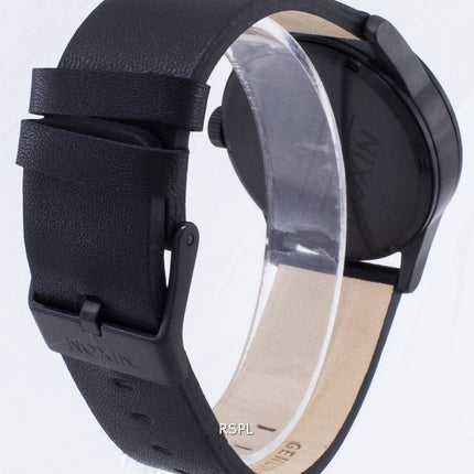 Montre Nixon Quartz Sentry cuir noir A105-001-00 homme