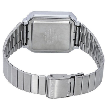 Casio Vintage Digital Bracelet en acier inoxydable Quartz A120WE-1A Montre unisexe