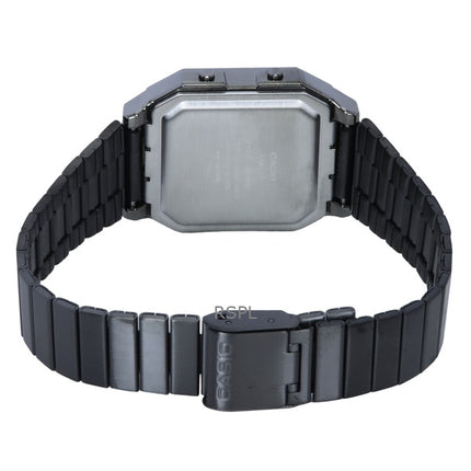 Montre Casio Vintage Digital Quartz en acier inoxydable A130WEGG-1A unisexe