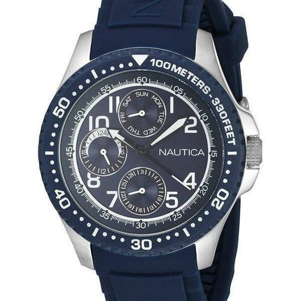 Nautica Quartz multifonctions cadran bleu A13686G montre homme