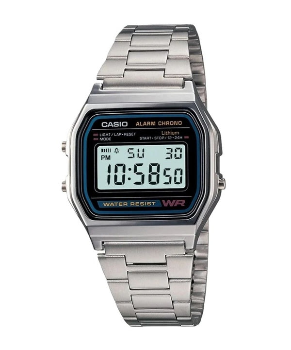 Casio Digital inox quotidienne alarme A158WA-1DF A158WA-1 montre homme