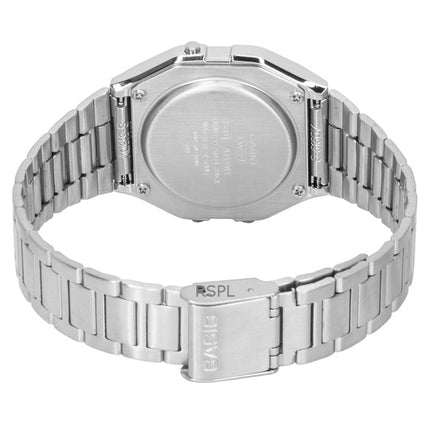 Montres Casio Vintage Digital Quartz en acier inoxydable A158WEA-2 unisexes