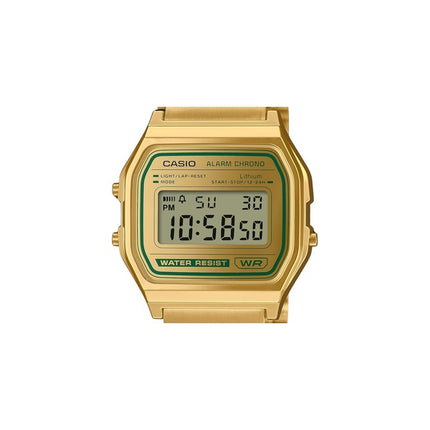 Montre unisexe Casio Vintage Digital Gold Tone Dial Quartz A158WEGV-9A