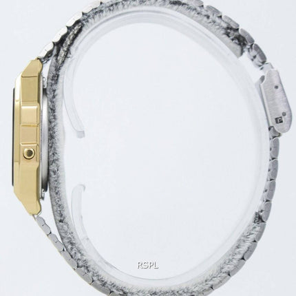 Montre Casio Digital alarme Chrono acier inoxydable A159WGEA-1DF A159WGEA-1 féminin