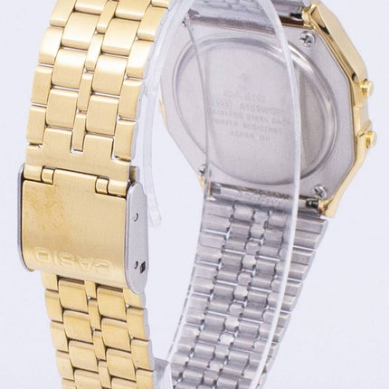 Montre Casio Gold Tone chronographe Digital A159WGEA-5 hommes