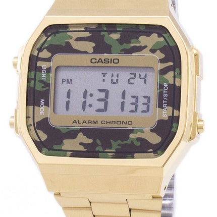 Casio rétro Digital Camouflage alarme Chrono A168WEGC-3EF montre unisexe