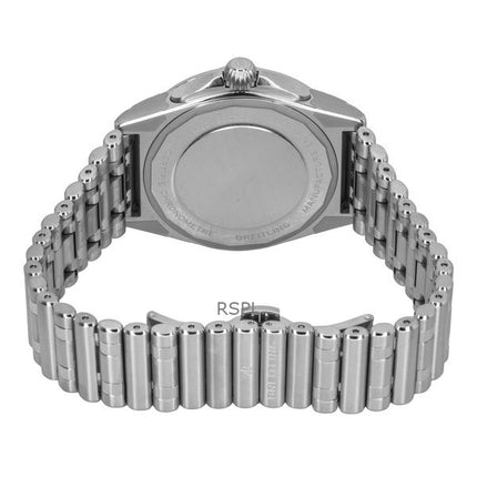 Montre de plongée automatique Breitling Chronomat GMT pour homme, cadran noir, acier inoxydable, A32398101B1A1, 200 m