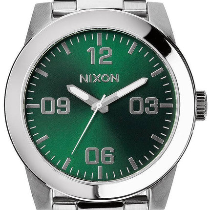 Montre Nixon le caporal SS vert Sunray cadran A346-1696-00 hommes