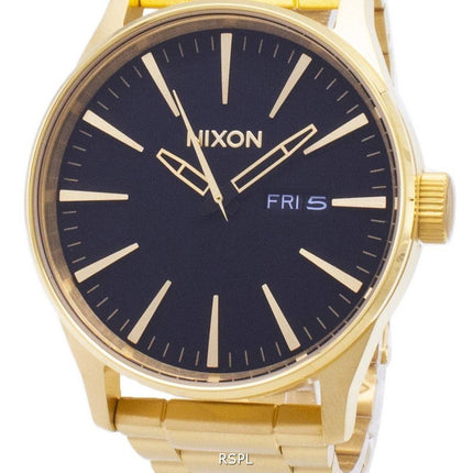 Montre Nixon Sentry SS Gold Tone hommes cadran noir A356-510-00