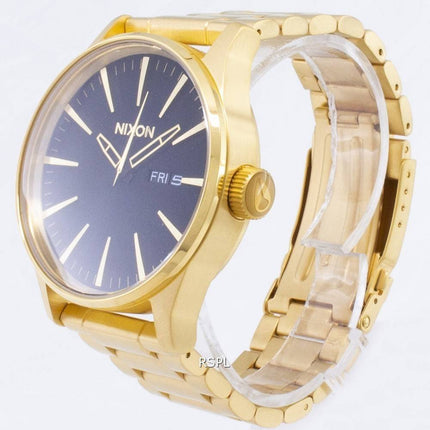 Montre Nixon Sentry SS Gold Tone hommes cadran noir A356-510-00