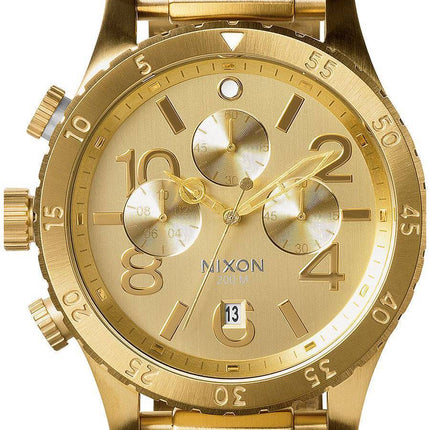 Chronographe à Quartz Nixon tous or 200M A486-502-00 montre homme