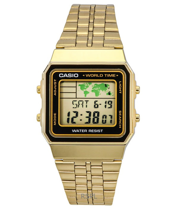 Casio Digital inox monde temps A500WGA-1DF A500WGA-1 montre homme