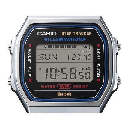 Montre unisexe Casio Vintage Digital Smartphone Link en acier inoxydable à quartz ABL-100WE-1A
