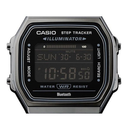 Montre unisexe Casio Vintage Digital Smartphone Link en acier inoxydable à quartz ABL-100WEGG-1B