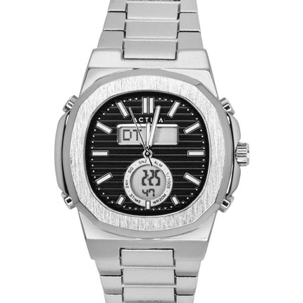Montre homme Invicta Activa ACW2279-005 en acier inoxydable et cadran noir à quartz