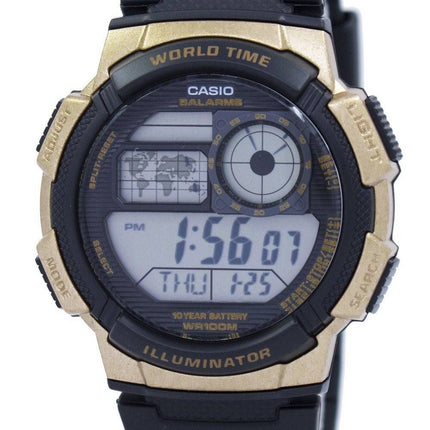 Montre Casio Illuminator monde temps alarme AE-1000W-1A3V AE1000W-1A3V hommes