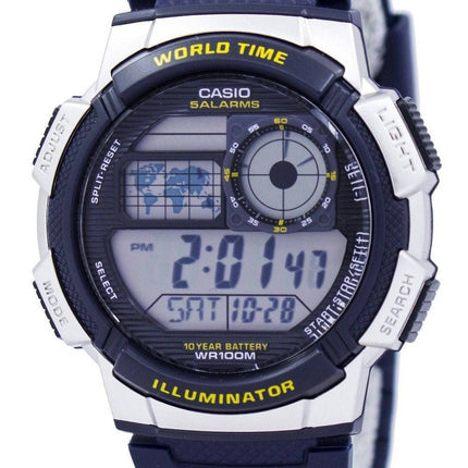 Montre Casio Illuminator monde temps alarme AE-1000W-2AV hommes