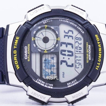 Montre Casio Illuminator monde temps alarme AE-1000W-2AV hommes