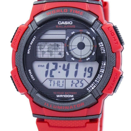 Casio jeunesse monde temps alarme monde carte AE-1000W-4AV AE1000W-4AV montre homme