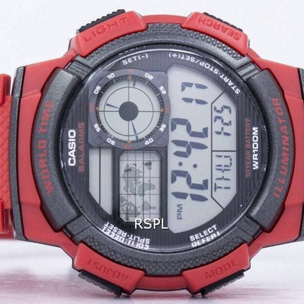 Casio jeunesse monde temps alarme monde carte AE-1000W-4AV AE1000W-4AV montre homme