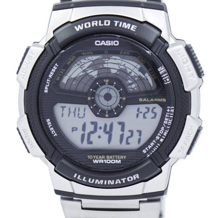 Casio jeunesse illuminateur World Time Digital AE-1100WD-1AV AE1100WD-1AV montre homme
