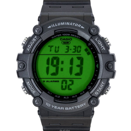 Montre homme Casio multifonctionnelle numérique à quartz AE-1500WHC-1AV avec bracelet en résine et étanche à 100 m