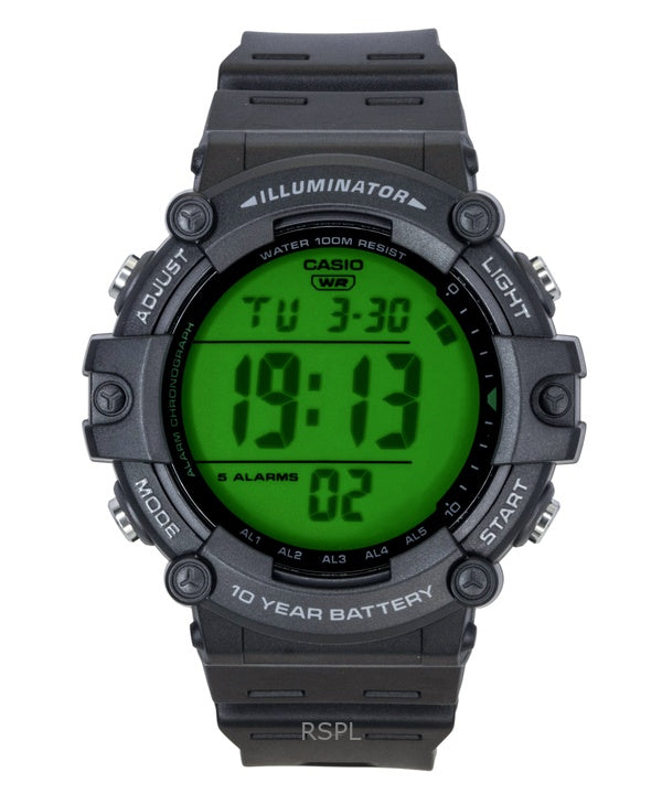 Montre homme Casio multifonctionnelle numérique à quartz AE-1500WHC-1AV avec bracelet en résine et étanche à 100 m