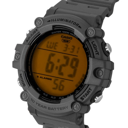 Montre homme Casio multifonctionnelle numérique à quartz AE-1500WHC-8AV avec bracelet en résine et étanchéité 100 m