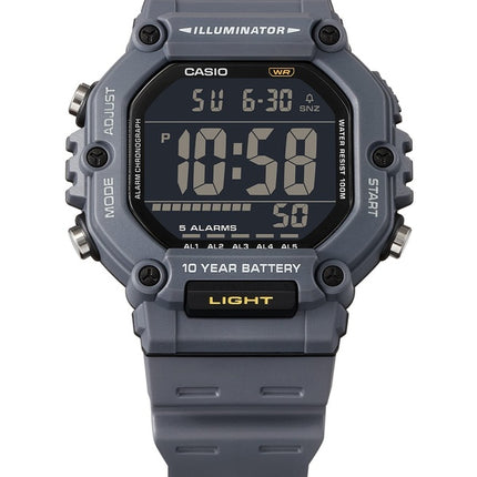 Montre numérique Casio à quartz avec bracelet en résine AE-1600H-8BV 100M pour homme