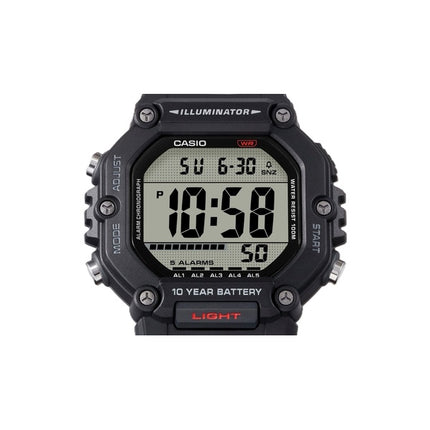 Montre numérique Casio à quartz avec bracelet en résine AE-1600H-8BV 100M pour homme