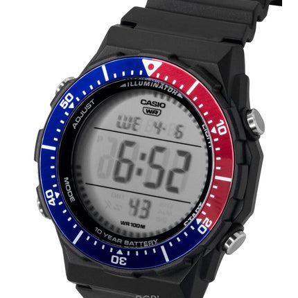 Montre homme Casio multifonctionnelle numérique avec bracelet en résine, lunette Pepsi, mouvement à quartz AE-1700H-1A2V, étanche à 100 m