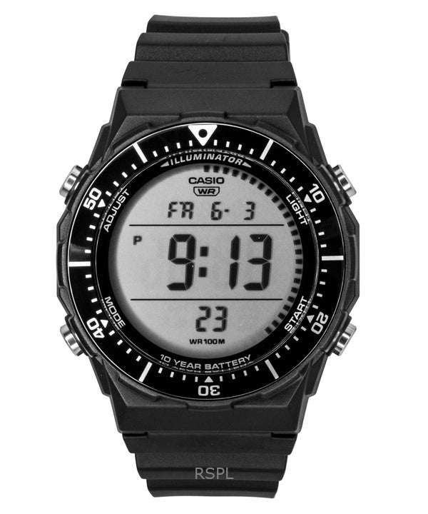 Montre homme Casio multifonctionnelle numérique à quartz AE-1700H-1AV avec bracelet en résine et étanche à 100 m
