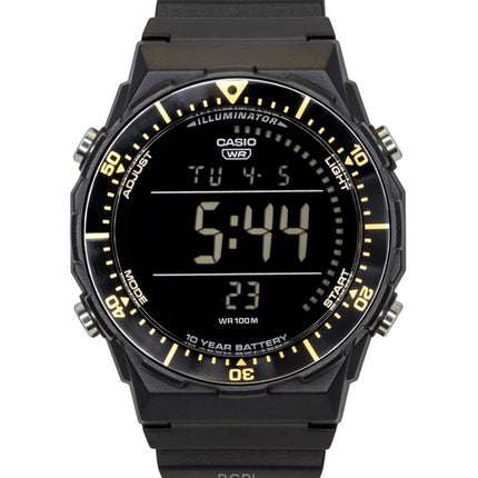 Montre homme Casio multifonctionnelle numérique à quartz AE-1700H-1BV avec bracelet en résine et étanchéité 100 m