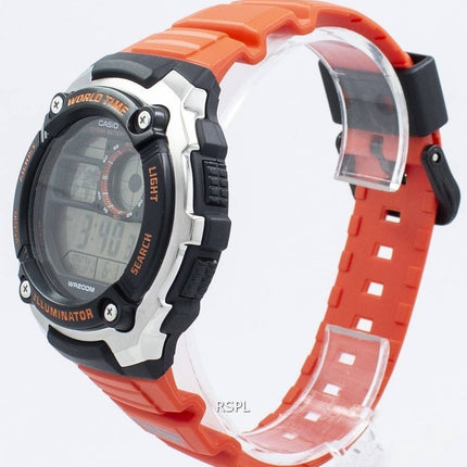 Casio jeunesse illuminateur World Time Digital AE-2100W-4AV AE2100W-4AV montre homme