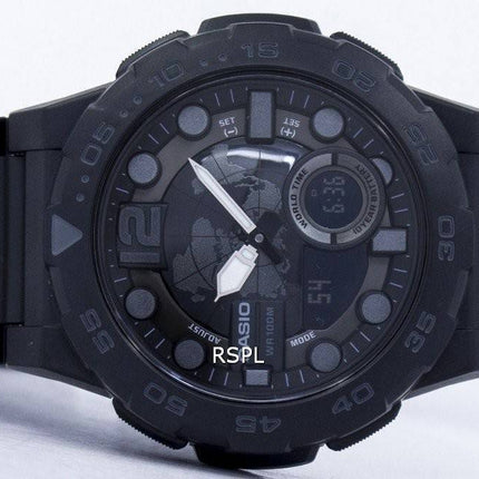 Montre Casio World Time alarme analogique numérique AEQ-100W-1BV masculine