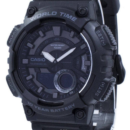 Casio jeunesse fiche 30 monde temps AEQ-110W-1BV AEQ110W-1BV montre homme