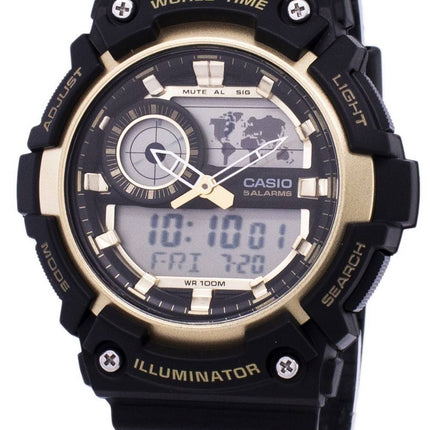 Montre Casio Illuminator monde temps alarme AEQ-200W-9AV AEQ200W-9AV hommes