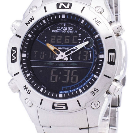 Analogique Casio Digital pêche Gear monde temps AMW-703D-1AVDF AMW-703D-1AV montre homme