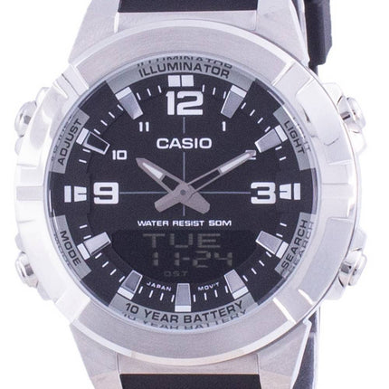 HORSMontre Casio Analog Digital World Time Bracelet en résine AMW-870-1A AMW870-1 pour homme