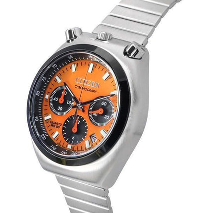 Montre pour homme Citizen Bullhead Tsnuo Chronograph Limited Edition en acier inoxydable avec cadran orange et quartz AN3660-81X