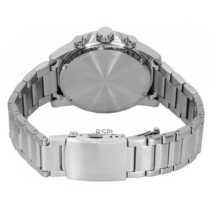 Montre homme Citizen chronographe en acier inoxydable, cadran vert, quartz, AN3690-56X, 100 m