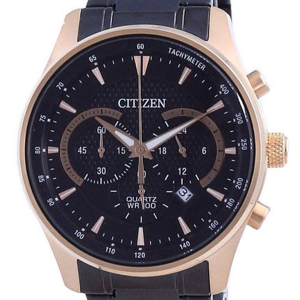 Montre Citizen chronographe Ã  cadran noir Ã  quartz AN8196-55E 100M pour homme