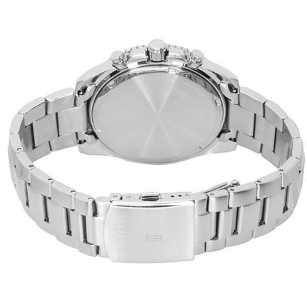 Citizen Chronographe Acier Inoxydable Cadran Argenté Quartz AN8200-50A 100M Montre Homme