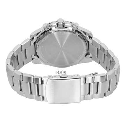 Montre homme Citizen chronographe en acier inoxydable, cadran noir, quartz, AN8230-59E, 100 m