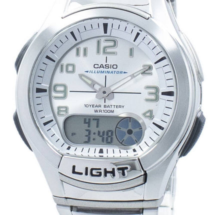 Jeunesse de Casio Illuminator analogique numérique AQ-180WD-7BV AQ180WD-7BV montre homme