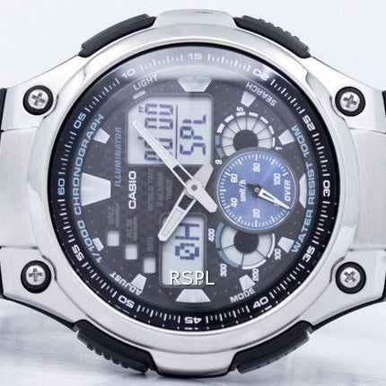 Chronographe Casio World temps analogique numérique AQ-190WD-1AV AQ190WD-1AV montre homme