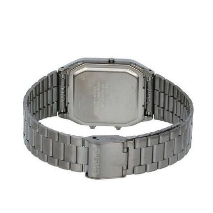 Montre Casio Vintage analogique numérique à quartz plaqué ion gris AQ-230GG-9A pour homme