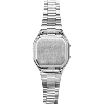 Montre unisexe Casio Vintage Analogique-Numérique à cadran blanc cassé, mouvement à quartz AQ-240E-7A2