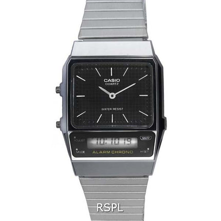 Casio Vintage analogique numérique cadran noir Quartz AQ-800E-1A AQ800E-1 montre unisexe