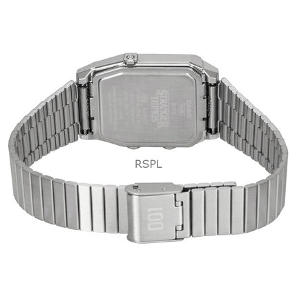 Montre unisexe Casio Vintage Analogique-Numérique Stranger Things, cadran noir, quartz AQ-800EST-1A